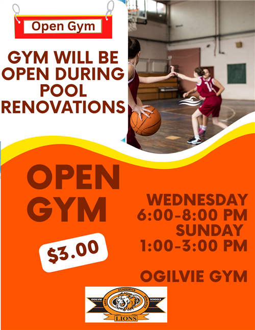 Gym will be open during pool renovations.